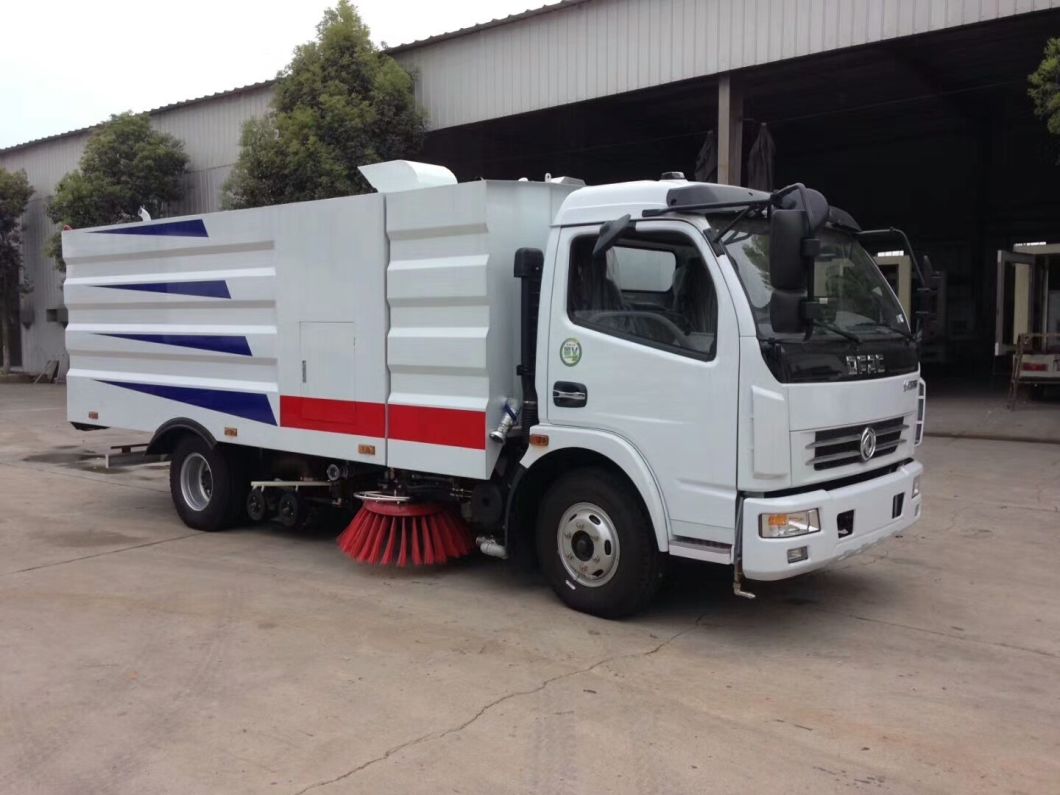 Efficient Road Sweeper 8000 Liters Street Cleaning Truck Road Sweeper Euro 5.6