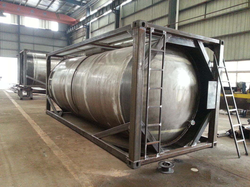 Tcs 20feet Beam Type Tank Container T14 (Liquid cargo container) for Chemical Hydrogen Silicon 21.6cbm Trichlorosilane (SiHCl3) Storage and Transport