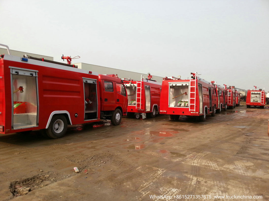 600p Double Cabin Isuzu Fire Truck Nkr Fire Fighting Truck 2500L/3000L for Sale
