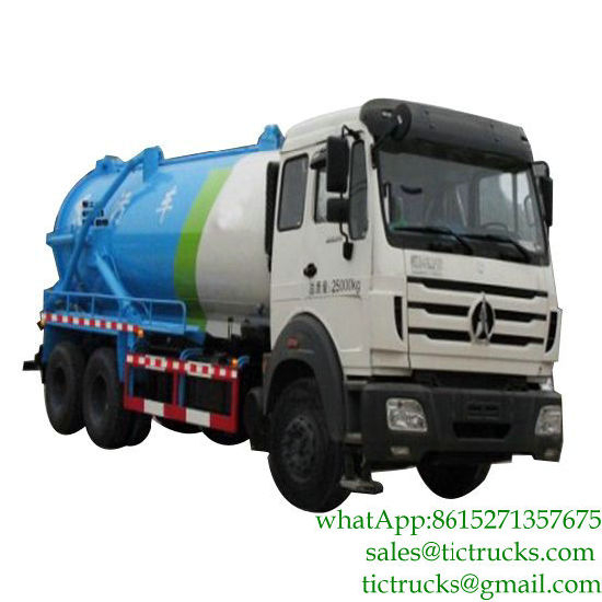 North Benz 6X6 Sewage Vacuum Truck / Septic / Tanker Truck 16cbm.