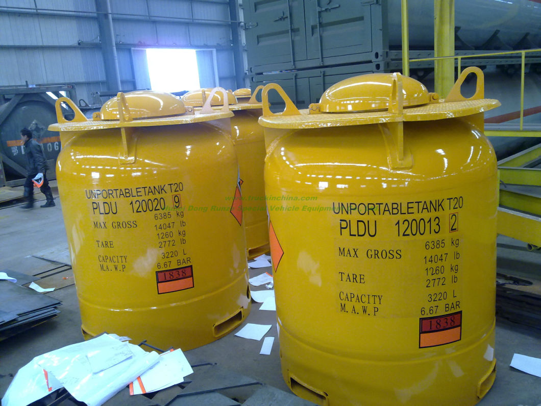 T20 Tank (UNPortable Tank) Un1838 - Cl4ti Titanium Tetrachloride 3220liters