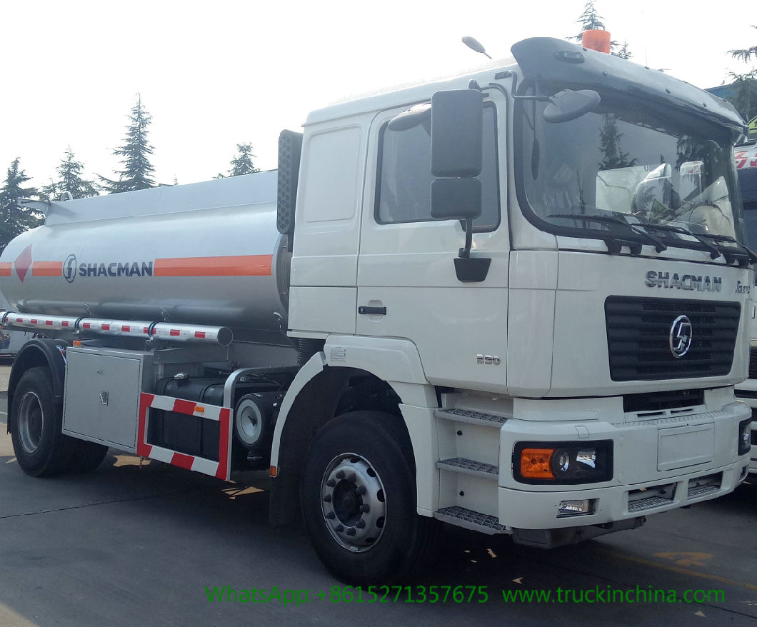 Shacman Fuel Tanker Trucks 15000L F2000 with Oil Bowser Pump and Refueling Reel Fuel Dispenser