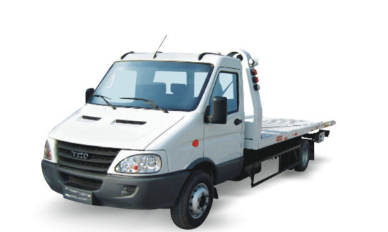Iveco. Roll Back Flatbed Wrecker or Wheel Lift Wrecker with Broken Car ...