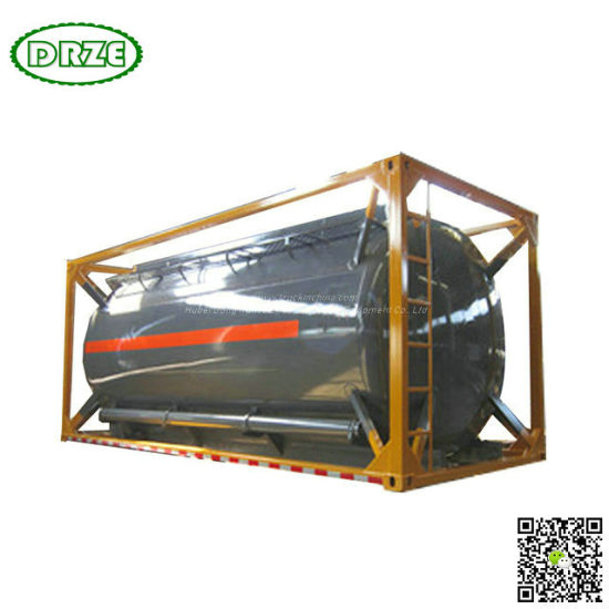 UN 1790 ISOTANK For HYDROFLUORIC ACID And Sulfuric Acid Chemical Mixtures , (20FT Tank Conainer)Liquid NaCLO 18,000Liers -20,000Liers HF ( 48%),H3PO4 (10%-85%)