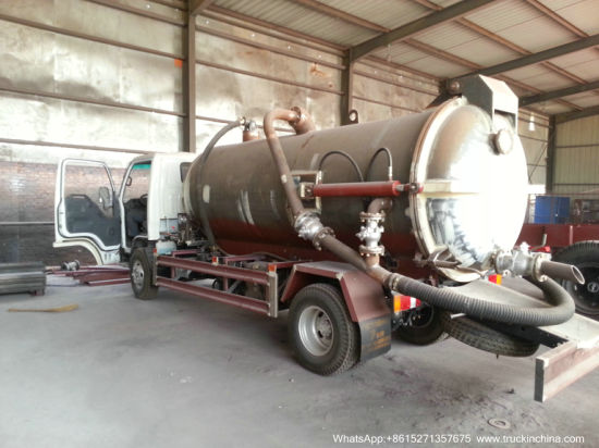 Samll 4X2 Isuzu Vacuum Tanker Septic Tank 3000L - 6000L
