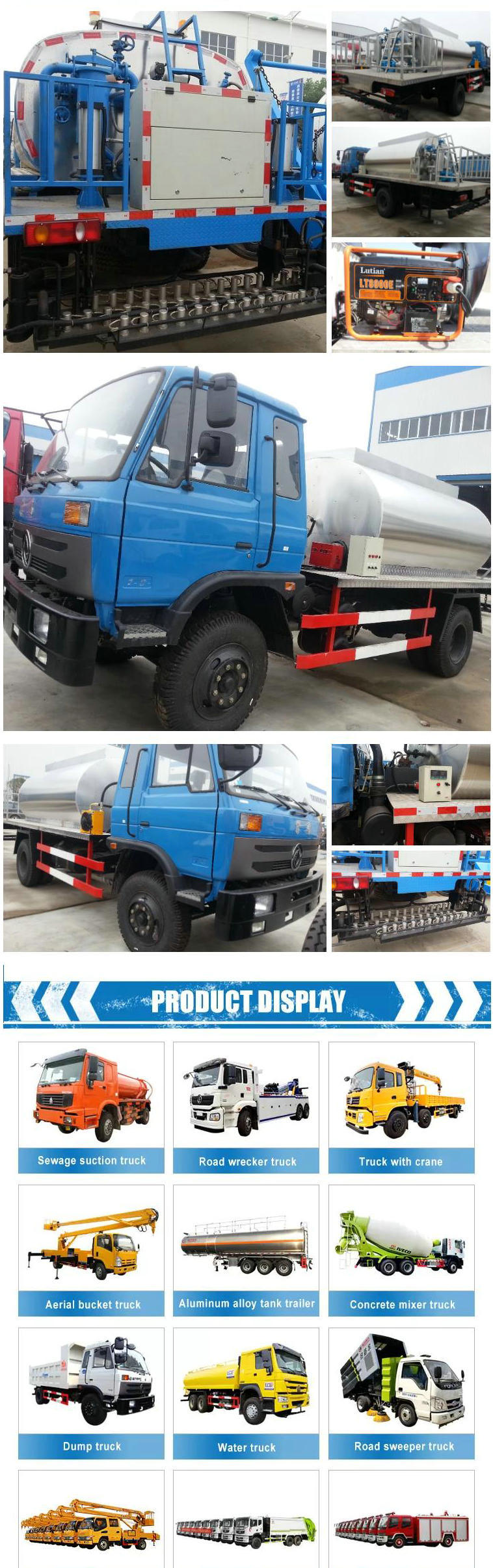 Road Construction Intelligent Asphalt Distributor 5000 Liter to 6000 Liters