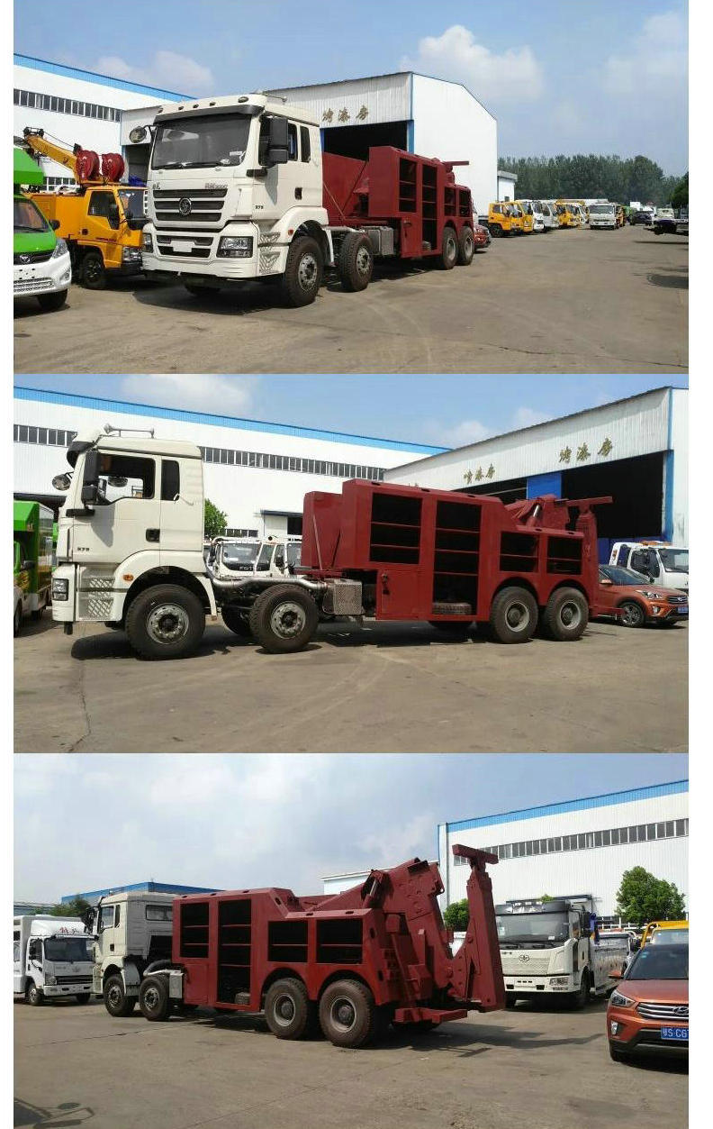 Shacman Heavy Duty Rotator Wrecker for Towing 50 Ton Truck Boom Lifting 25 Ton 12 Wheels