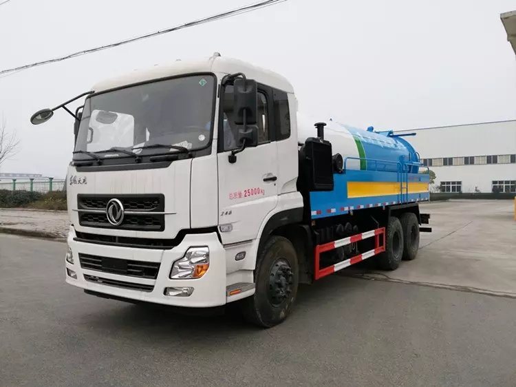 Septic Tank Truck Mounted with High Pressure Vacuum Pump 10 Wheels 18, 000 Liters-20, 000liters Rhd or LHD 6X4 /6X6