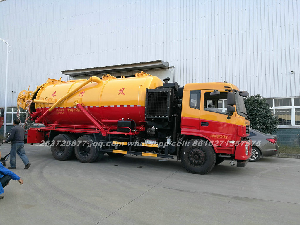 High Capacity 10m3 10000L Diesel Vacuum Tanker Truck