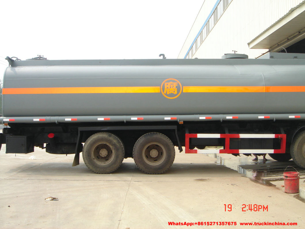 Dongfeng Chemical Tanker Truck Hydrochloric Acid Tank (16000 -25000Liters Steel Lined LLDPE Tank) for Chemical Factory Transport