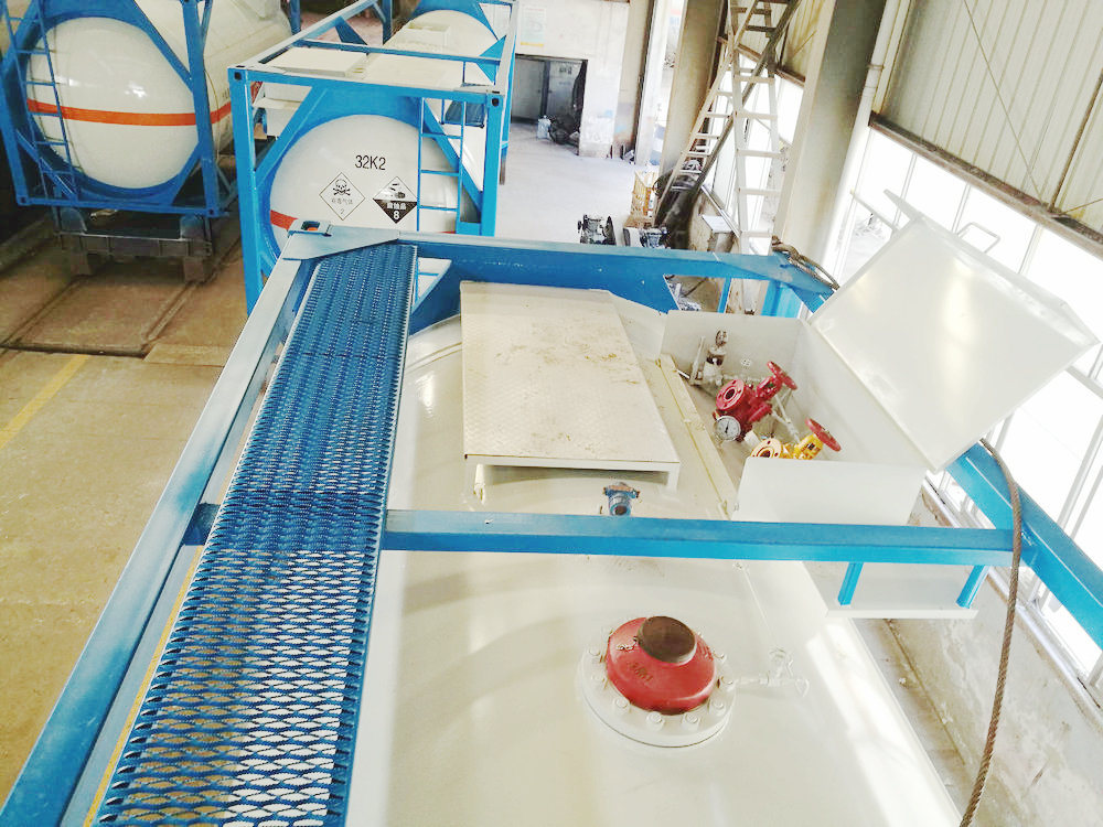 ISO Liquid Chlorine Ahf Tank Containers 20FT 21670 Liters (27Ton) Class 8 Cl2 Un1791 Hydro Test Pressure 1.95MPa
