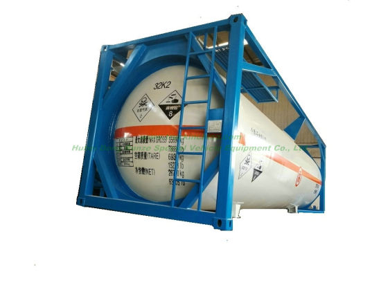 ISO Liquid Chlorine Ahf Tank Containers 20FT 21670 Liters (27Ton) Class 8 Cl2 Un1791 Hydro Test Pressure 1.95MPa