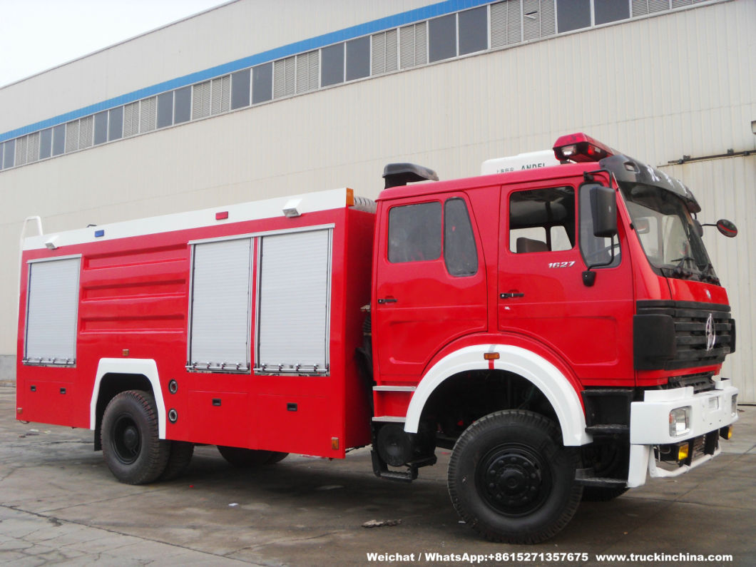 Double Cabin Beiben 4X4 Water Tanker Fire Truck for Sale (Fire Pumper, Fire Fighting Vehicle, Fire Tender)