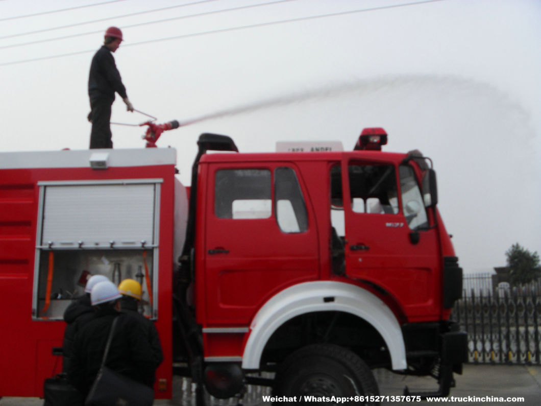 Double Cabin Beiben 4X4 Water Tanker Fire Truck for Sale (Fire Pumper, Fire Fighting Vehicle, Fire Tender)