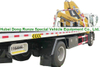 Japan. Brand I. S. U. Z. U Recovery Truck Mounted with Knuckle 5 Ton Crane and Roll Back Flatbed Wrecker Euro 5.6. Engine
