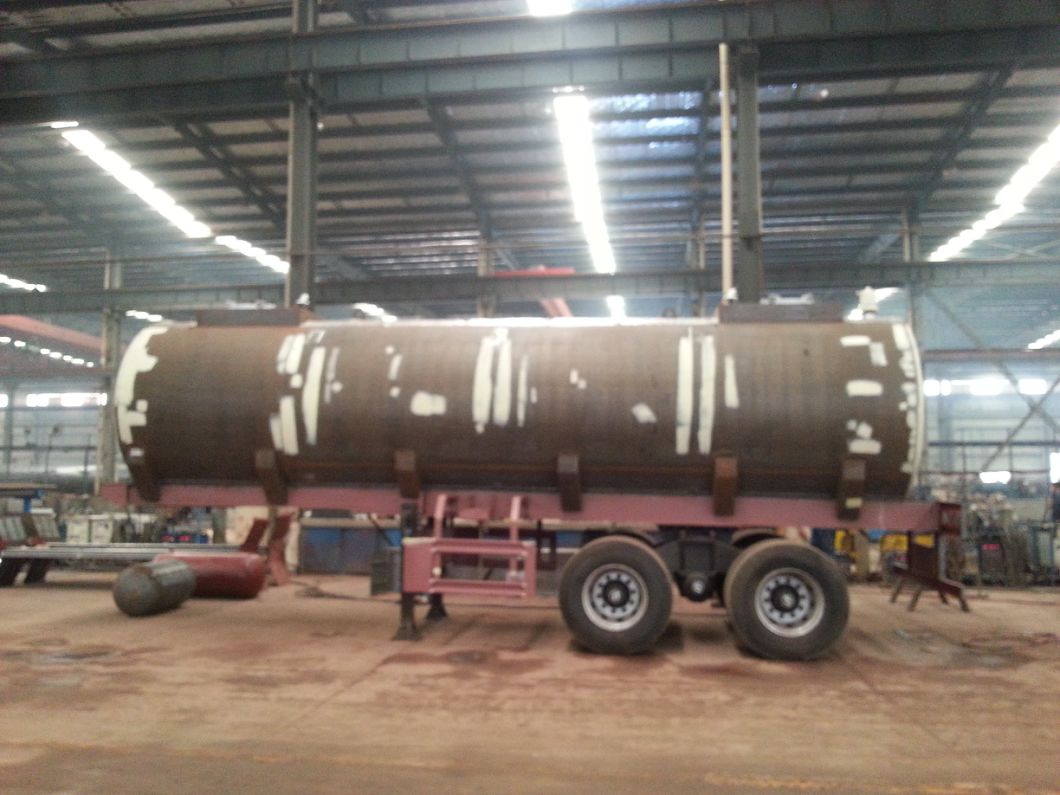 Hydrofluoric Acid Tanker with Dual Bogie Axle (single point suspension) Steel Lined LDPE 22 -27cbm Tank