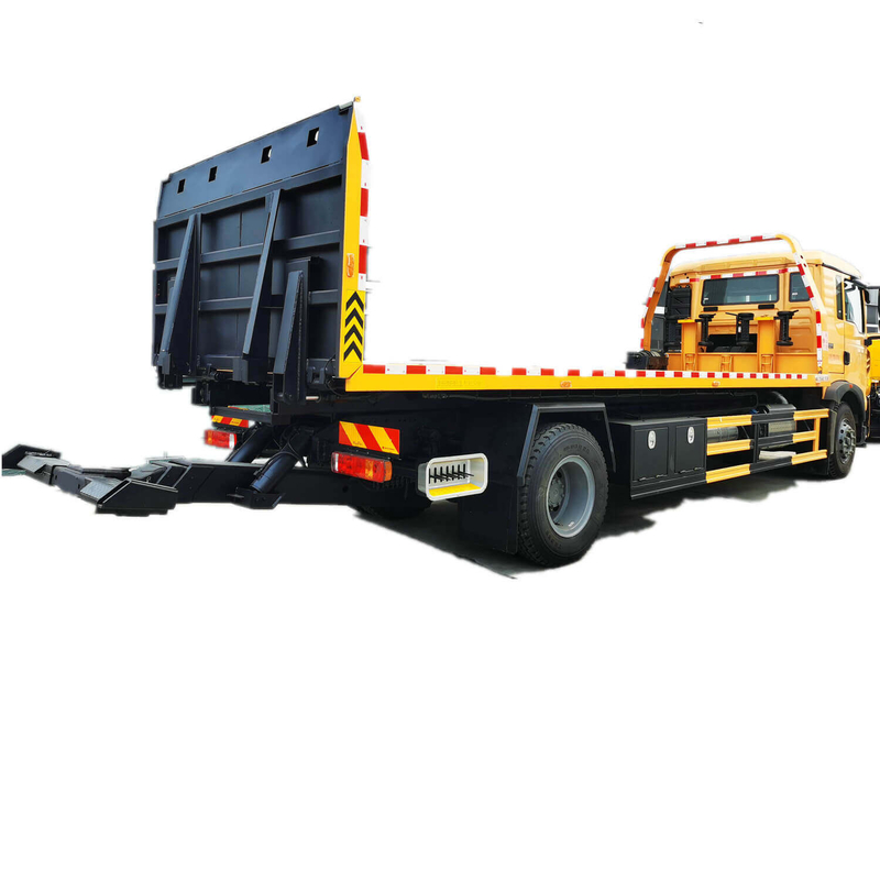  HOWO Tilt Tray Flatbed Recovery Truck (Flat Slide Bed) 8Ton Hydraulic Winch Towing Breakdown Truck 15000kg
