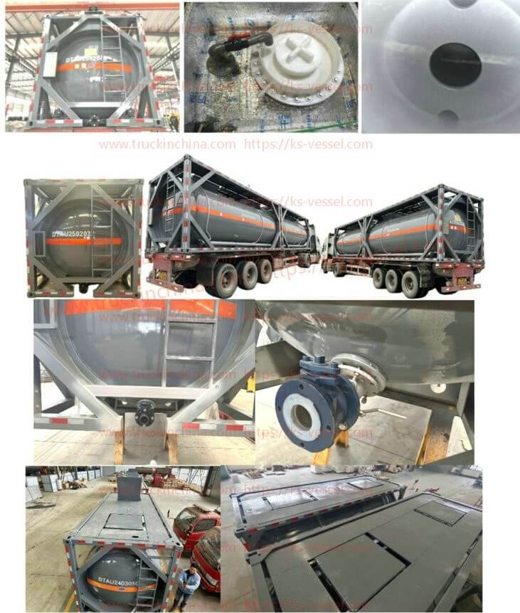 T7 T8 ISO Tank for UN2014 H2O2 HYDROGEN PEROXIDE ( KOH POTASSIUM HYDROXIDE)