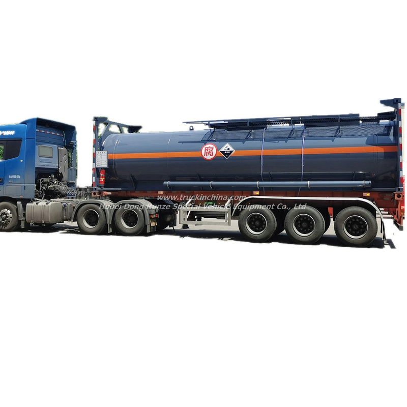 30FT Thionyl Chloride HCL Acid Tank Containers 21KL Q235B+PE