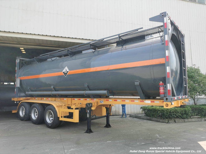 30FT Corrosive Chemical Liquid Acid Tank Containers 31KL Q235B+PE