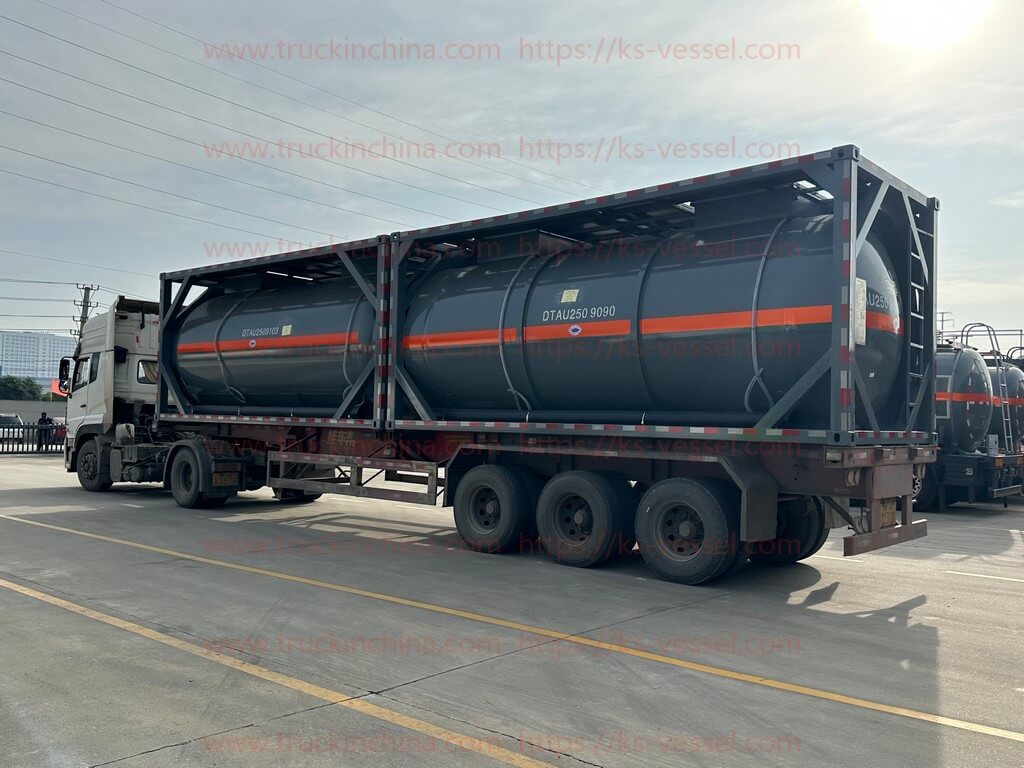 ISO tank Container T14 PE Lined for HCL HF Acid (44)