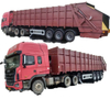 45 CBM Tri-Axles Compressed Garbage Semi Trailer 