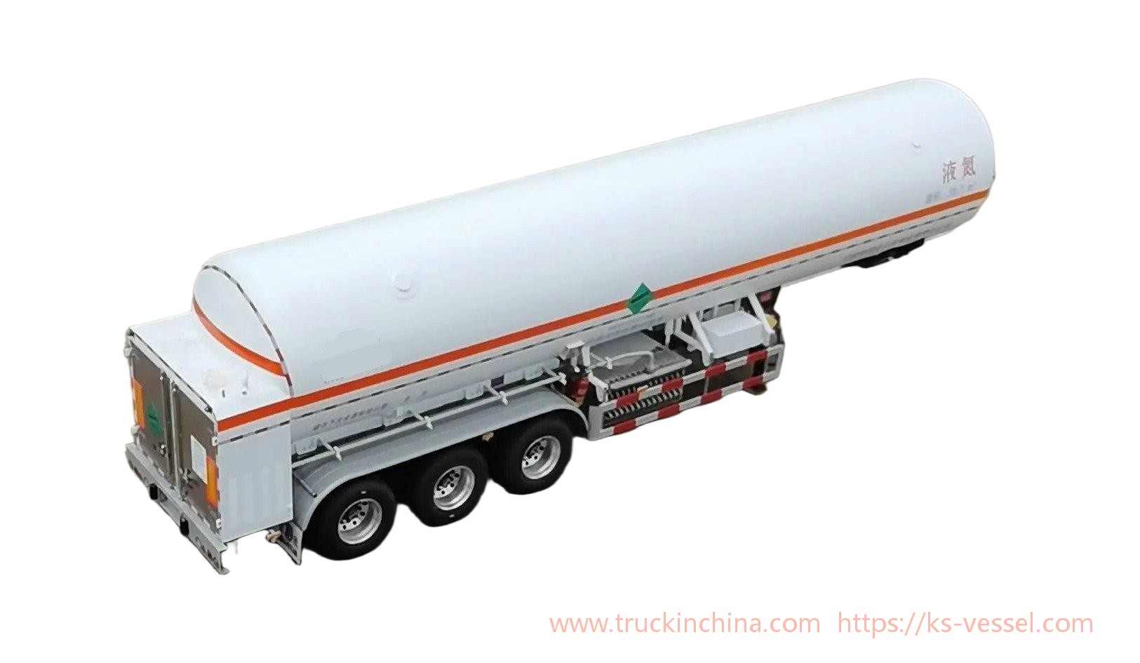 3 Axles 35 M3 26T Cryogenic Liquid Nitrogen Tanker Semi-Trailer 
