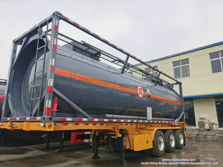 30ft Tank Container for Corrosive Diluted Sulfuric Acid 18~24KL Ling LLDPE