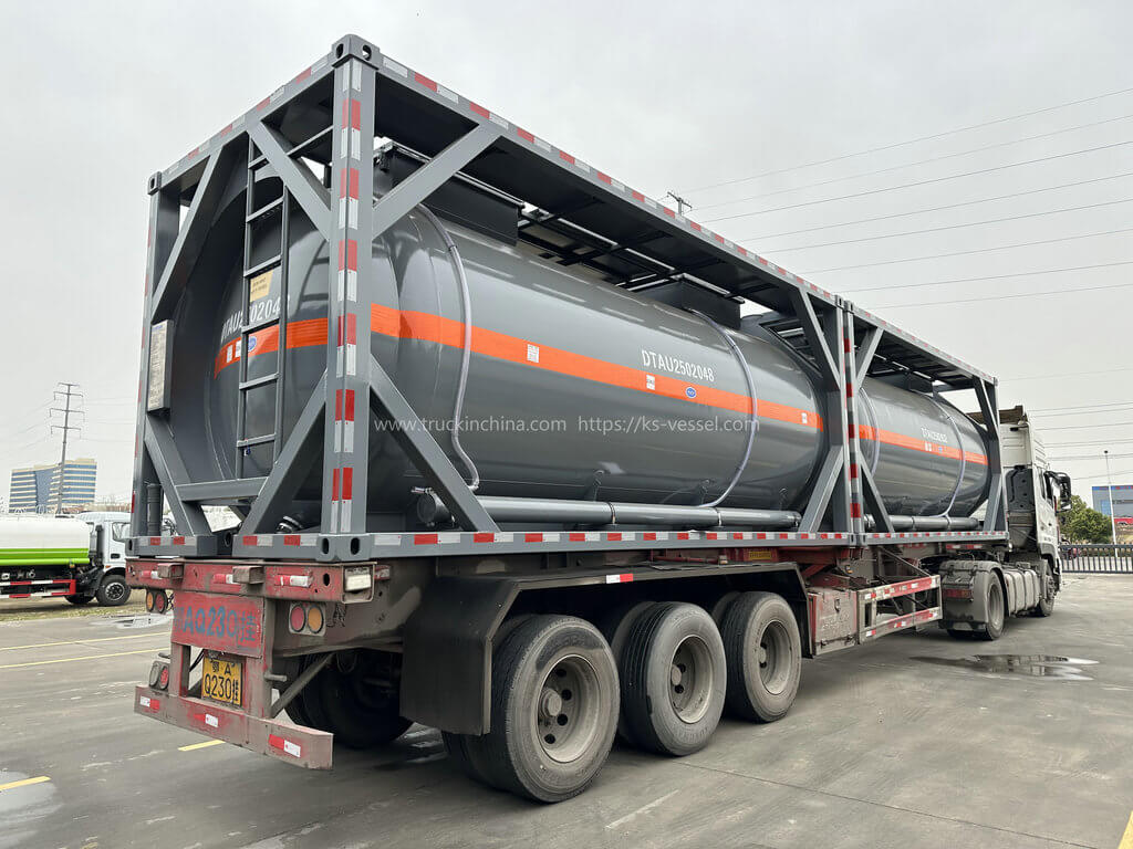 ISOTANK 20FT T14 PE LINED Tank Container for HCL ACID,PAC KOH (190)