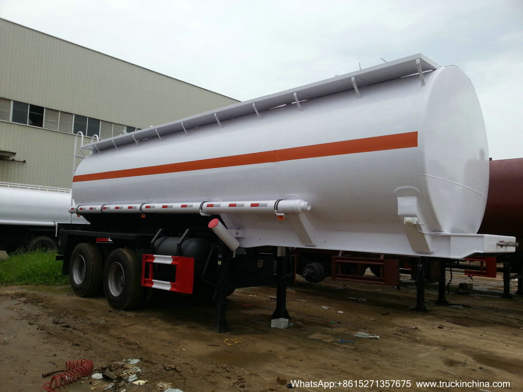 2 Axles Dilute Sulfuric Acid Tank Trailer Dangerous Acid Tank Trailer (DUAL AXLE ACID TANKER SEMI TRAILER 32T Bogie type suspension)