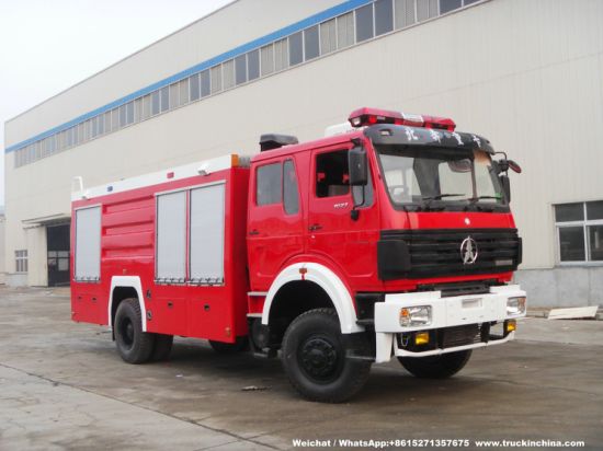 Beiben Water Foam Fire Fighting Truck off Road 4X4 Awd Fire Tender Fire Pumper (4500Liter Water 500Liter Foam Tank )
