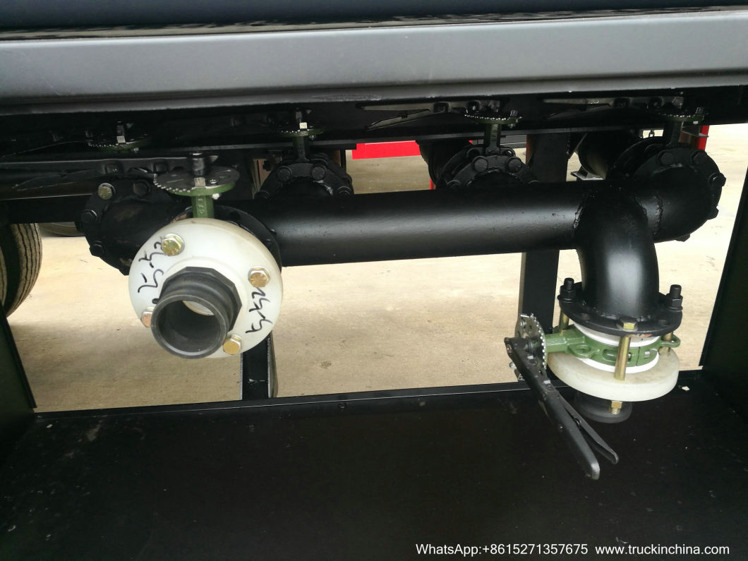 4 Compartments Hydrochloric Acid Tanker (3 Axles 19m3-30m3-5000USG-8000USD-Steel Lined LLDPE Tank For Transport HCl,NaOH , NaCLO,PAC,H2SO4 ,HF,H3PO4 Chemical)