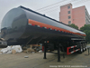 4 Compartments Hydrochloric Acid Tanker (3 Axles 19m3-30m3-5000USG-8000USD-Steel Lined LLDPE Tank For Transport HCl,NaOH , NaCLO,PAC,H2SO4 ,HF,H3PO4 Chemical)