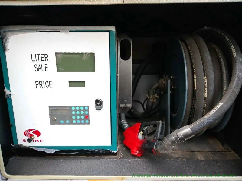 Isuzu Fuel Oil Bowser Tanker (Carbon Steel Stainless Steel Gasoline Tank Truck with Flow Meter 1000 Gallon)