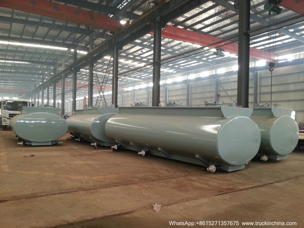 Customizing Acid Tanker Body Part for Trailer Transport (Steel Lined Plastic LLDPE 16mm Tank Capacity 22-36M3 Hydrochloric Acid Dilute Sulphuric Acid chemical)