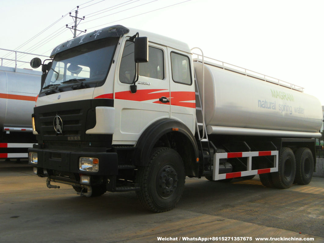 Beiben Truck Mounted Water Tank 20t-25t (Stainless Tank for Potable Water, Fresh Water, Produced Water, Spring Water with Water Bowser)