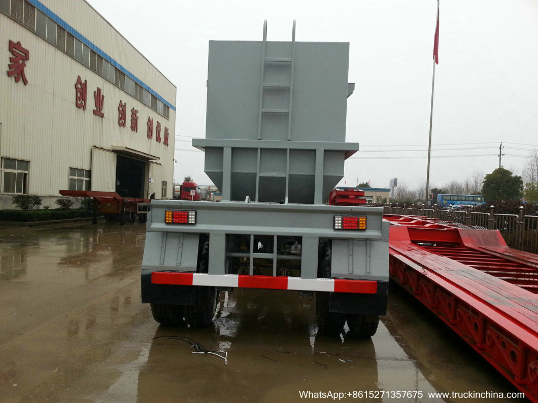 Customized Bulk Trailer Truck (1 Axle For Bulk Powder, Bean, Feed, Zinc Oxide Hopper Grain Distance Transport)