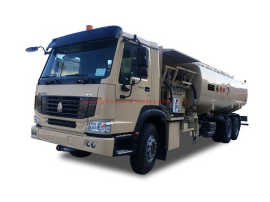 Sinotruck HOWO 25000L Aircraft Tanker (Aviation Kerosene, Aviation Gasoline, Jet Oil 6600 US Gallon Refueler Aircraft Tanker)