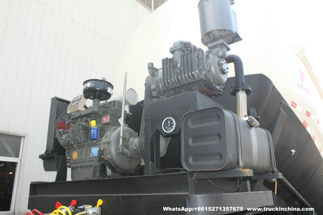 Customizing Heavy Duty 50t-70t Bulk Cement (Fly Ash, Flour, Powder Material) Transport Tanker Truck Semi Trailer
