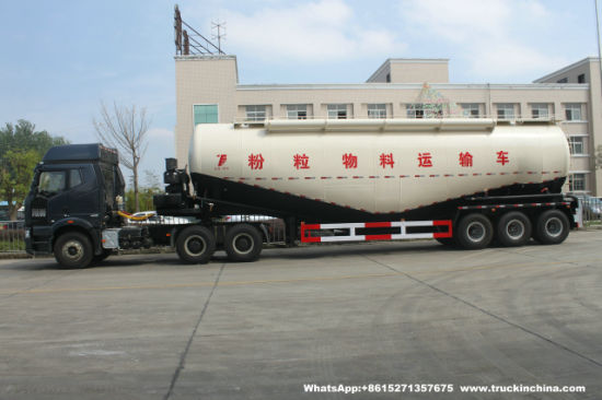 Customizing Heavy Duty 50t-70t Bulk Cement (Fly Ash, Flour, Powder Material) Transport Tanker Truck Semi Trailer