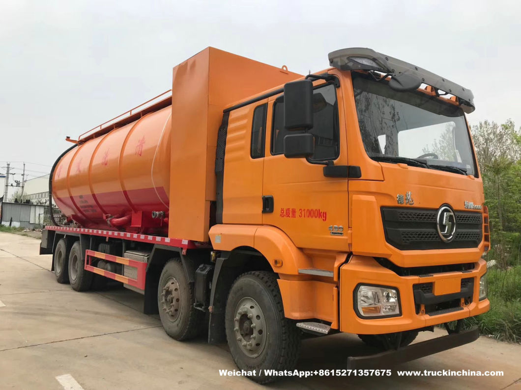 Shacman H3000 Jet VAC Tankers Supersucker Combined Vacuum Jetting Tanker Trucks (Vacuum Jetting Flushing combination truck)