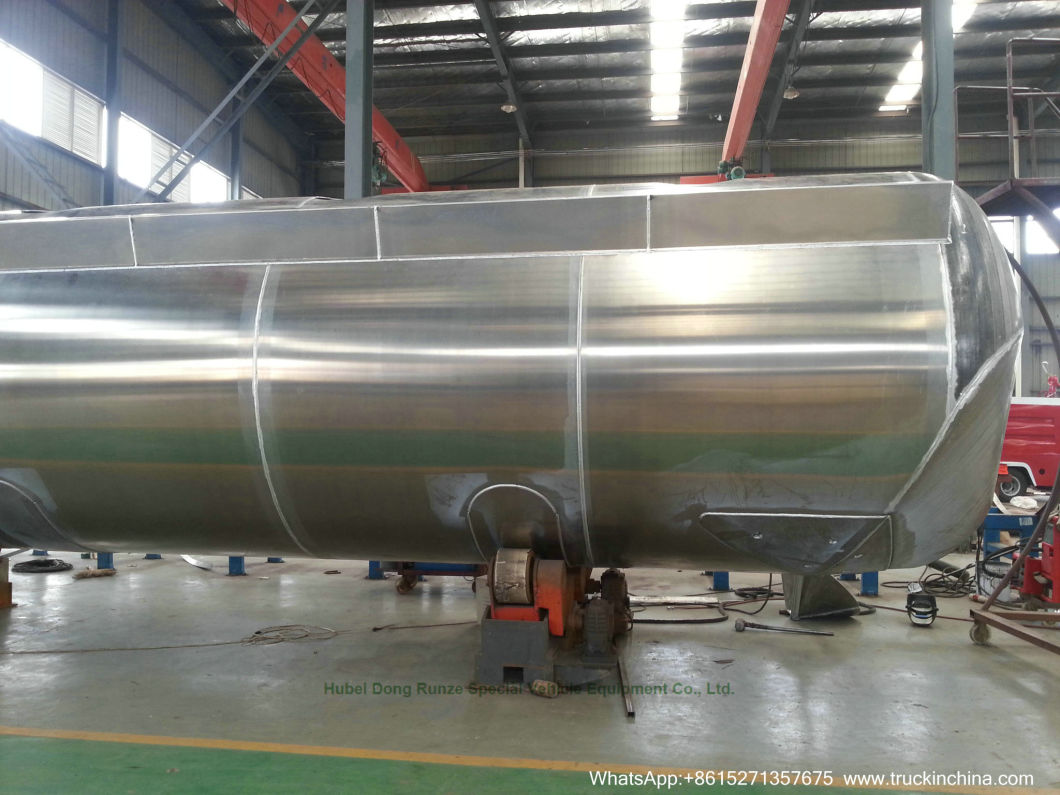 Wheat Flour Bulk Tanker with Tipping Hydraulic Cylinder (6000USG-10000USG Wheat, Flour, Bulk Powder Aluminum Alloy Tipper Tanker Truck)
