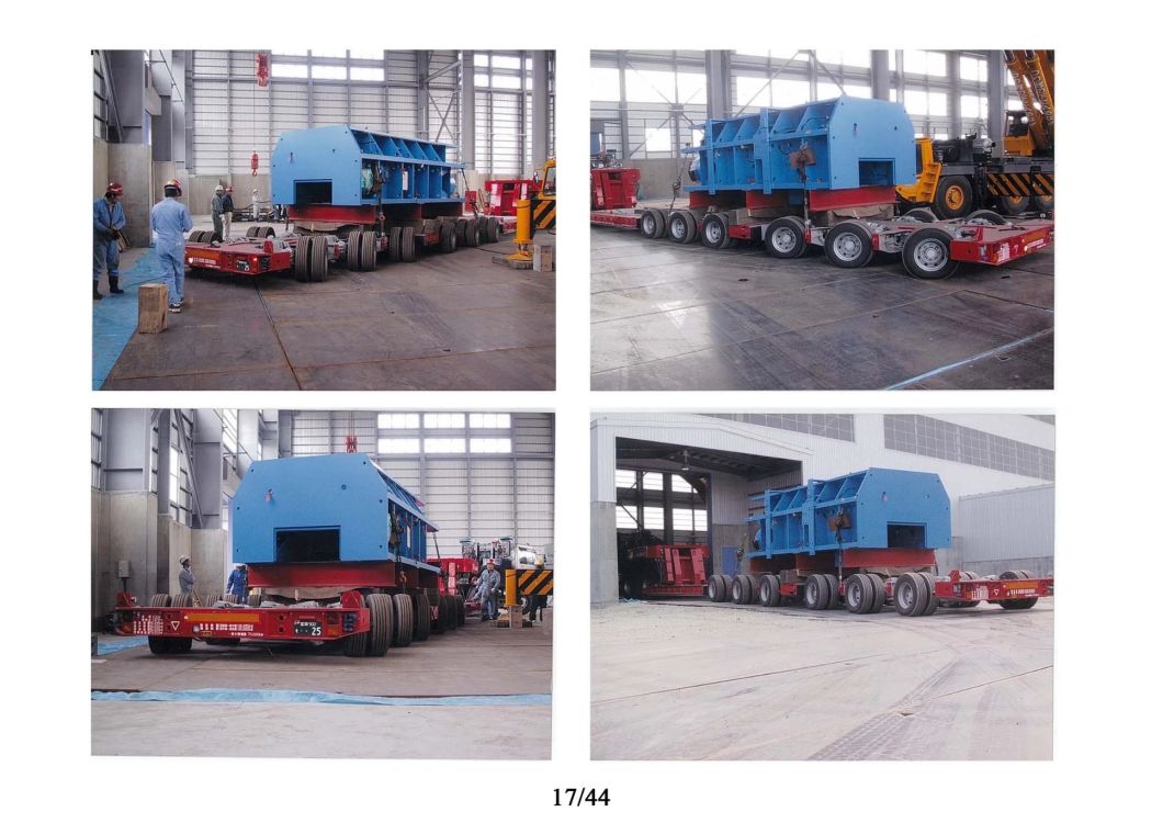 Customizing 9-10axles 150t- 200t Hydraulic Modular Lowboy Semi Trailer for Cylinder Tank Goods Tanker (Petro Chemical Industry Transporter)