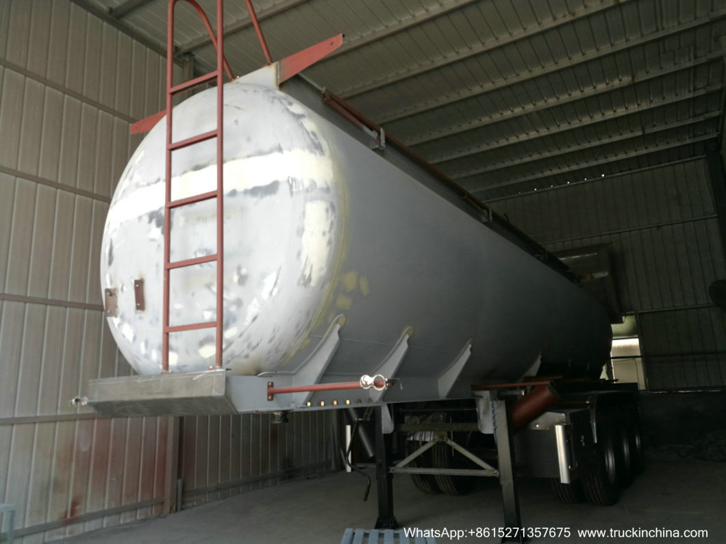 3 Axles Caustic Soda Tanker Semi-Trailer (Sodium Hydroxide Steel Tank Lined LLDPE)