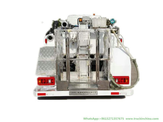 Jmc Aircraft Lavatory Service Truck Clean Water Tank 1200L Sewage Tank 3000L (Aircraft Sewage Tanker With Vacuum Pump Electric Diesel Vehicle)