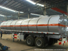 30t -38t Stainless Tanker Trailer Insulated Steam Heating System for Transport Hot Liquid Coal Tar Oil, Crude Oil, Waxs Chemcial
