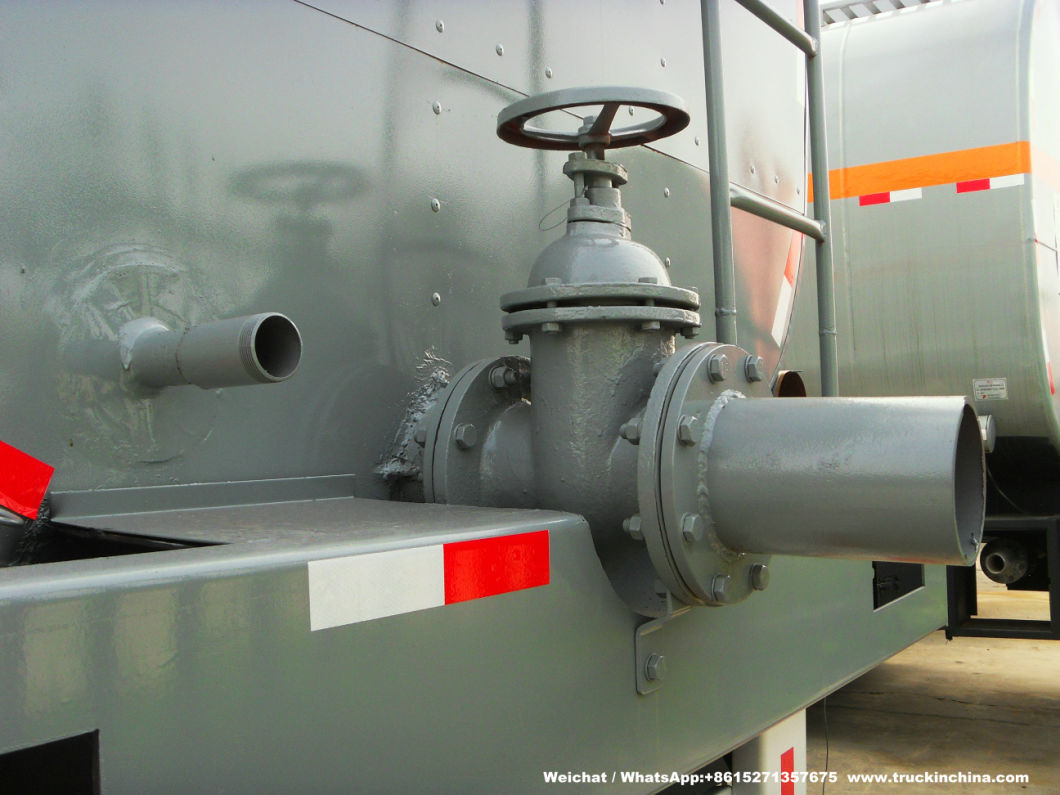 30t -38t Stainless Tanker Trailer Insulated Steam Heating System for Transport Hot Liquid Coal Tar Oil, Crude Oil, Waxs Chemcial