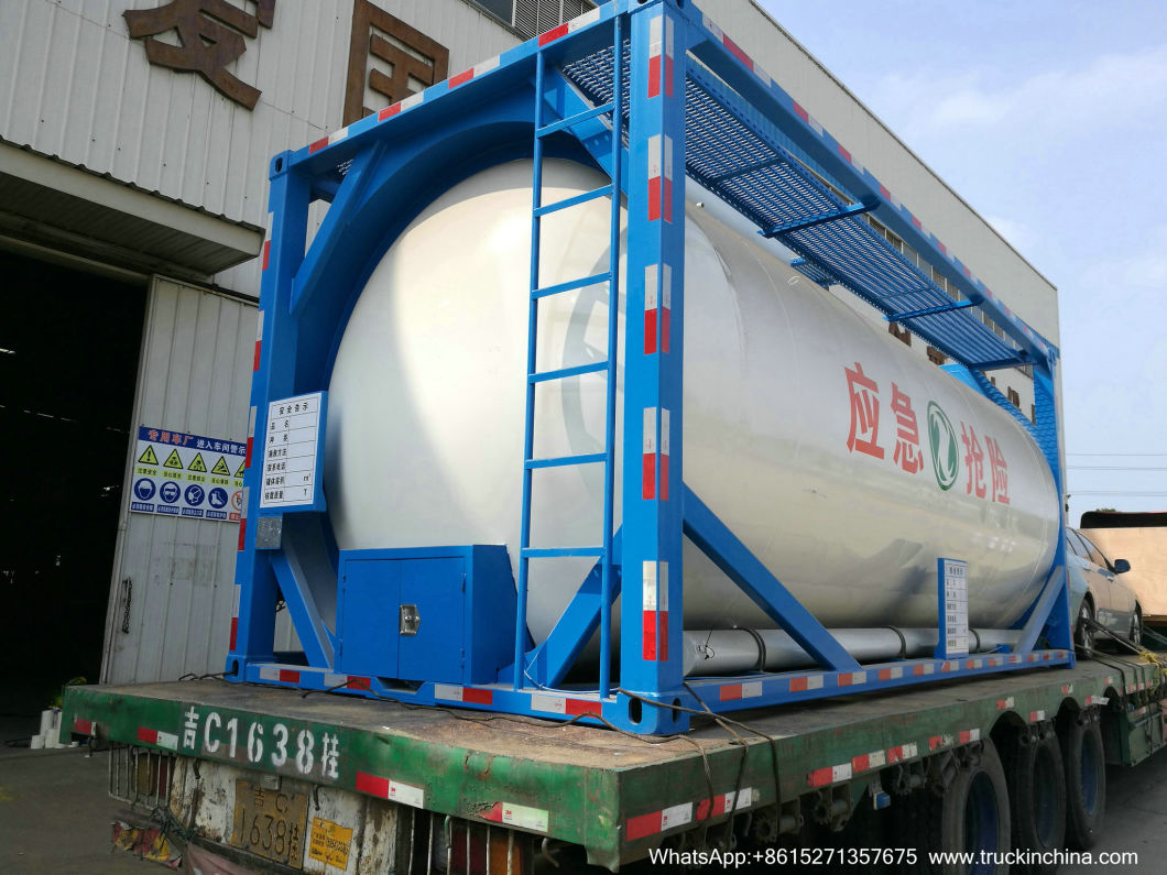 20FT 25m3 Stainless Steel Tank Container for Waste Oil and Water, Liquid Sludge, Drilling Waste Liquid (SS30408 ISOTANK)
