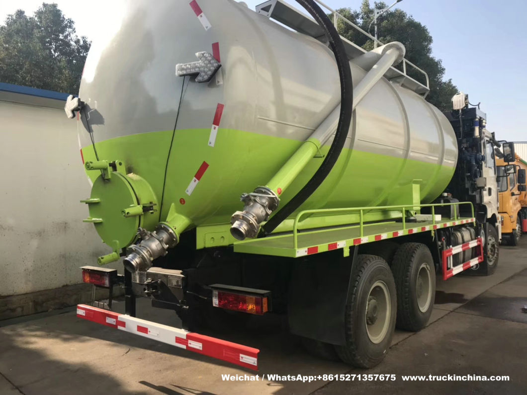 Shacman vacuum Jetting Tanker (Vacuum Tank Combined Tank Stainless Steel)