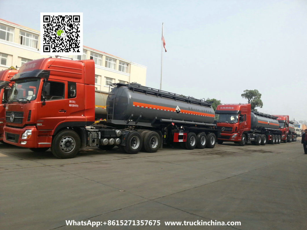 6000USG-10000USG Dilute Sulfuric Acid Tanker (3 Axles Chemical Liquid HCl, Hf, Naoh, Naclo, H5no, H2so4, H2O2 Tank)